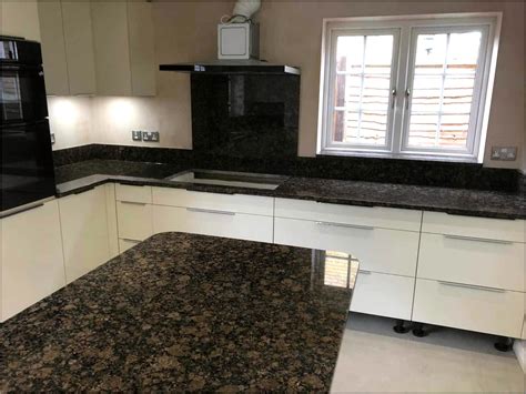 Baltic Brown Granite Countertops With White Cabinets Cabinet Home