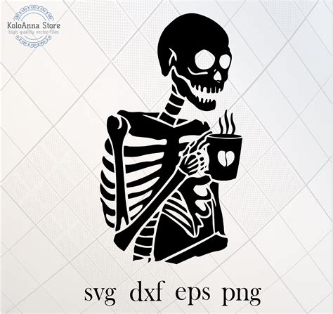 Skeleton Svg Coffee Svg Coffee Cup Svg Coffee Skull Svg Etsy Ireland