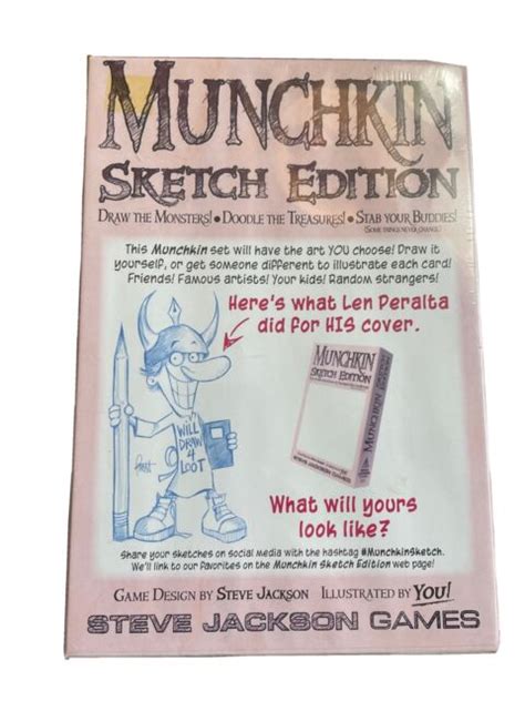 Munchkin Sketch Edition Steve Jackson Games Sjg 1533 For Sale Online Ebay