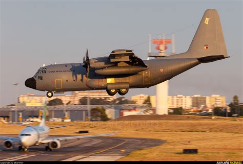 16805 Portugal Air Force Lockheed C 130h Hercules At Lisbon Photo
