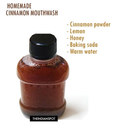homemade cinnamon mouthwash สูตรลดปัญหากลิ่นปากแบบธรรมชาติ health and