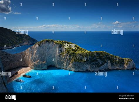 Ship Wreck Beach And Navagio Bay The Most Famous Natural Landmark Of