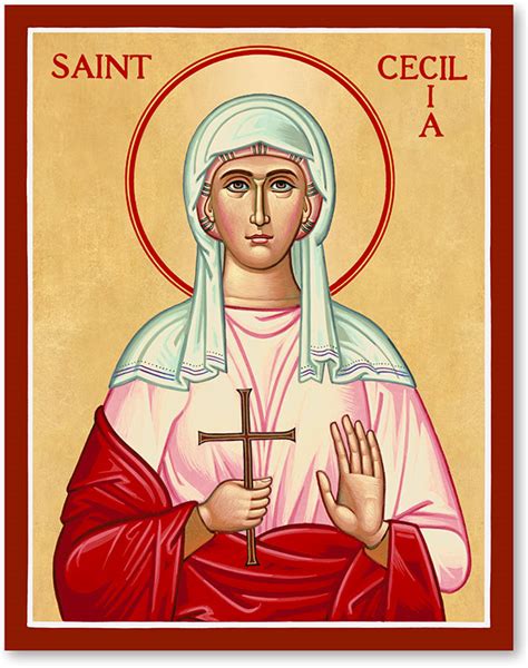 Women Saints St Cecilia Icon Monastery Icons