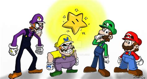 The Mario And Wario Brothers By Zegnom On Deviantart