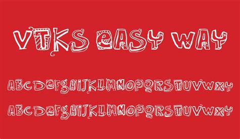 Vtks Easy Way Font Free Font