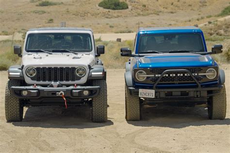 2024 Jeep Wrangler Vs Ford Bronco Legends Go Head To Head Edmunds
