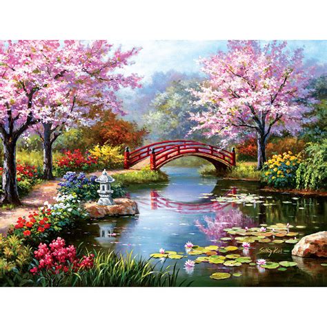 Japanese Garden In Bloom 1000 Piece Jigsaw Puzzle Spilsbury