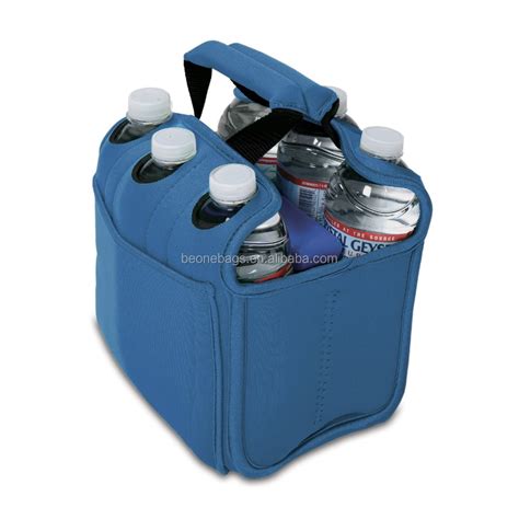6 Pack Bottle Can Carrier Tote Insulated Neoprene Beer Bottle Cooler