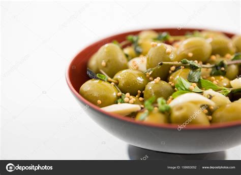 Marinated Olives With Garlic — Stock Photo © Wavebreakmedia 159953052