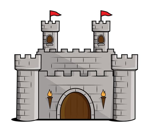 Free Cartoon Castle Clip Art Castle Clipart Castle Drawing Castle