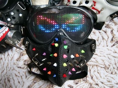 Special Edition Programmable Wrench Mask With Led Matrix Etsy Mask