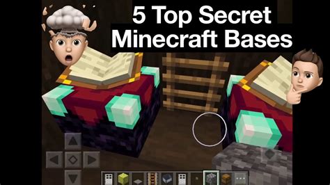 5 Top Secret Minecraft Bases Youtube