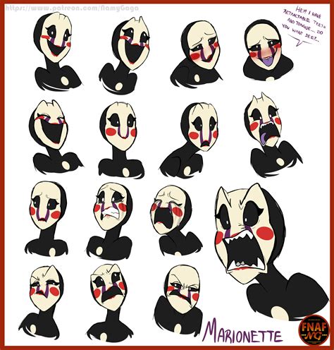 FNAFNG Marionette Expression Practice By NamyGaga On DeviantArt
