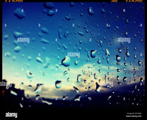 Water Droplets On The Window High Resolution Stock Photography And