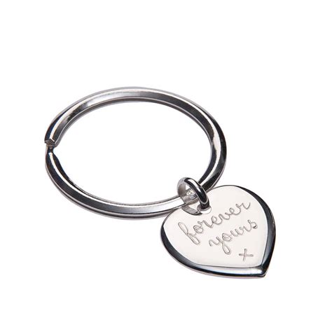 Personalised Sterling Silver Key Ring By Merci Maman
