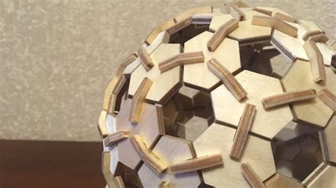 Geodesic Sphere Of Plywood Assembled Without Glue Scroll Saw Project