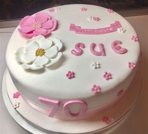 They're actually a way to say 'thank you.' when you surprise your best friend with a bouquet of flowers at work, or wake your daughter up with a new teddy bear on her birthday, what you're really saying is thank you for being. Birthday cake, pink and white, flowers, 70th birthday cake ...