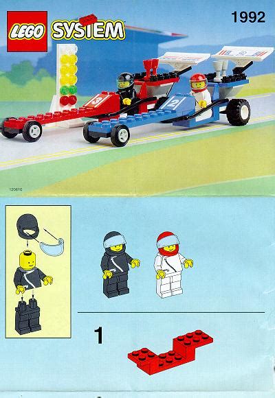 Lego 1992 Dragsters Instructions Town