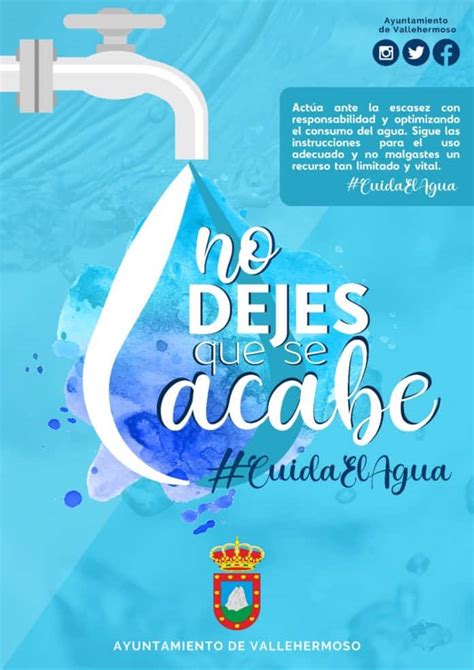 Vallehermoso lanza una campaña de concienciación sobre el agua de
