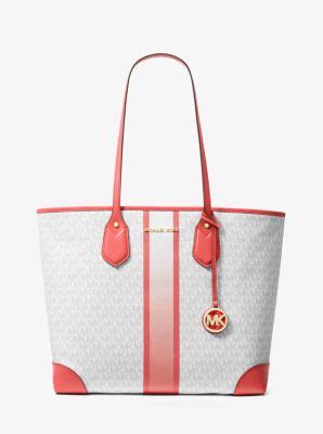 Borsa Tote Eva Grande Con Logo E Strisce Michael Kors