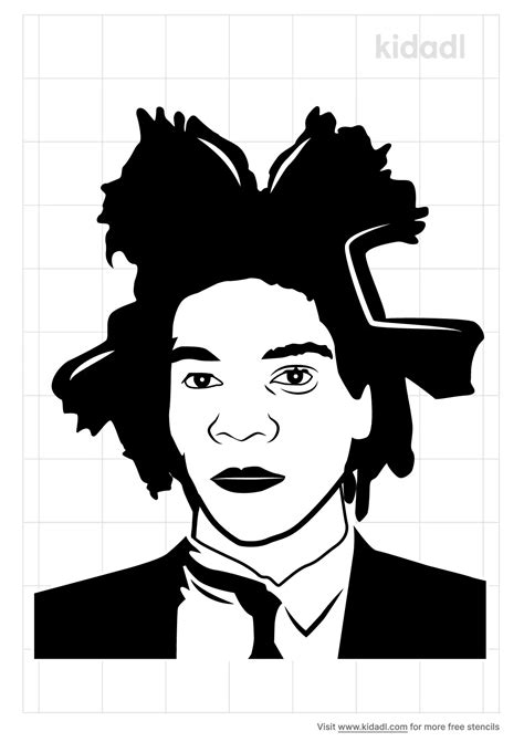 Free Jean Michel Basquiat Stencil Stencil Printables Kidadl