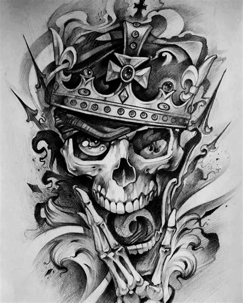 Pin By Elena Ogrizovic On Drawing Skull Tattoo Design Tattoo Designs Clock Tattoo Design