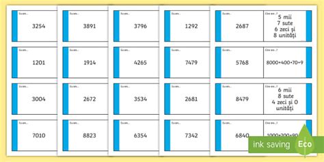 Descompuneri Mii Sute Zeci I Unit I Joc Twinkl