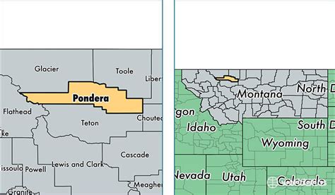 Pondera County Montana Map Of Pondera County Mt Where Is Pondera