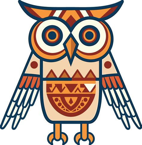 Egyptian Owl With Decorative Elements Vector Illustration 26760161 Vector Art At Vecteezy