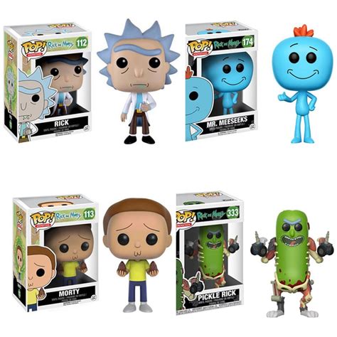 Funko Pop Rick And Morty Pickle Rick With Laser Mrmeeseeks Action