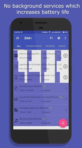 Comprehensive error recovery and resume capability will restart broken or. IDM: Internet Download Manager | APK Download for Android
