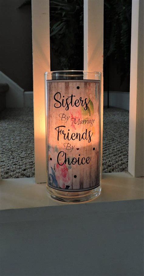 You might have gotten into your fair share of arguments. Sister in Law Candle Holder | Sister in Law Gift | Sister ...