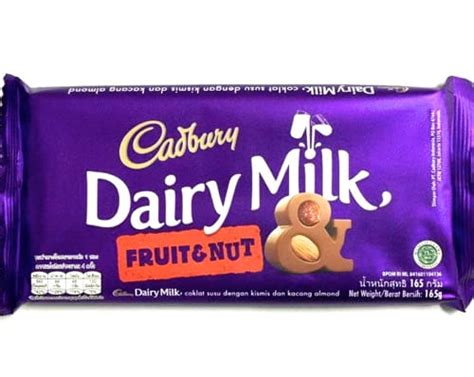 While you may come across as straight and narrow, you are hiding heaps of juicy secrets—like your love for badminton. Cadbury Dairy Milk Fruit & Nut Chocolate Bar - 165g ...