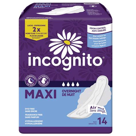 Bettymills Feminine Pad Incognito Maxi With Wings Overnight Absorbency