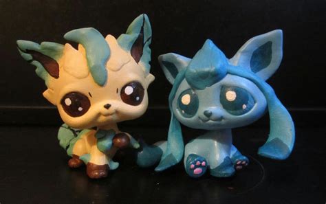 Leafeon And Glaceon Lps Customs By Pia Chu On Deviantart