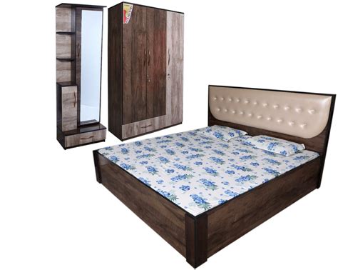 Oorgowood Cherry Wood Luxury Cushion Wooden Bedroom Set Size Cal King Warranty 1 Year At Rs