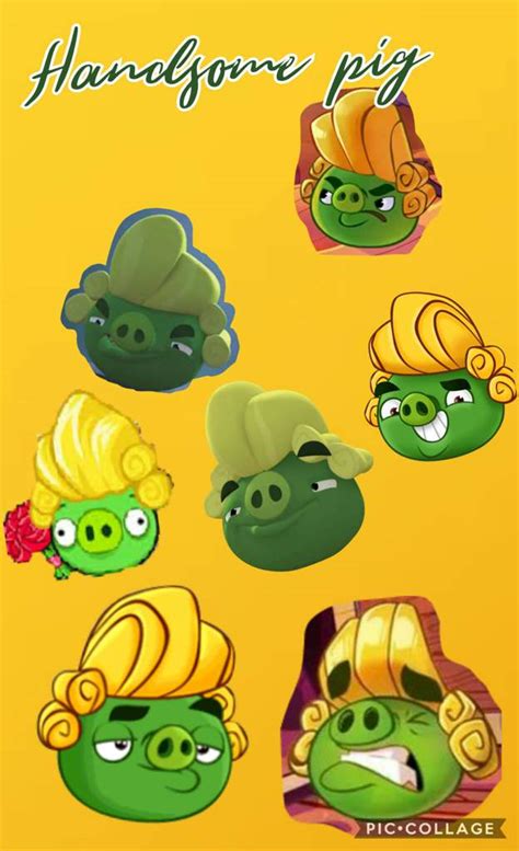 These green creatures are known for their persistence and insistence on meddling with affairs beyond their ken, most importantly the ancient history of the island and the anger inherent to the bird condition. Mighty Eagle, Forman pig and Handsome pig collages | Angry Birds Fans Amino Amino