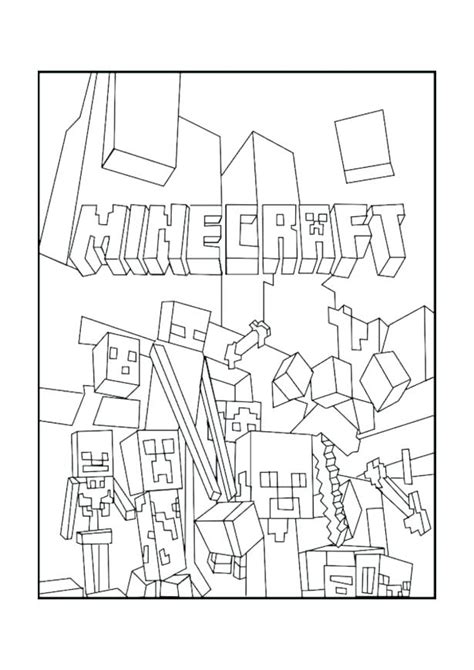 Minecraft Diamond Sword Coloring Page At Free