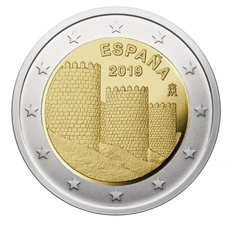 2 Euro 2019 Spain Commemorative Avila Murailles Numismag