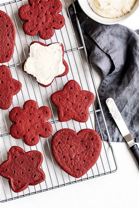 Red Velvet Cookies With Cream Cheese Frosting Handle The Heat