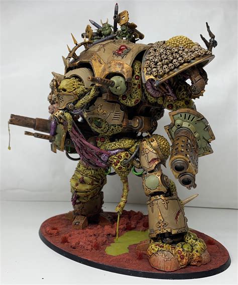 Death Guard Plague Marines & Nurgle Knight - What's on your desk ...