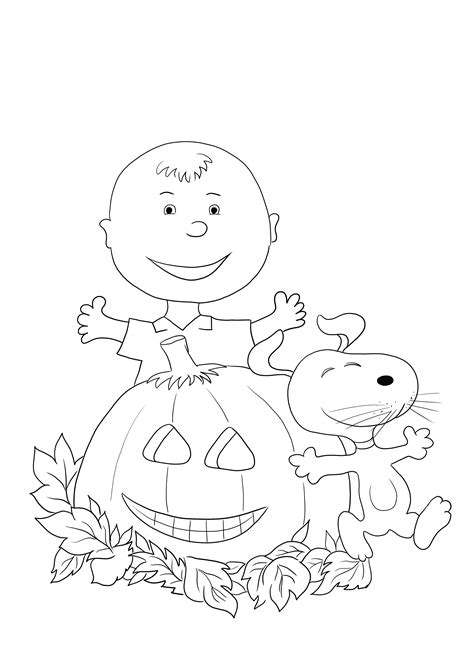 Charlie Brown Halloween Is Ready To Be Printed And Colored Free