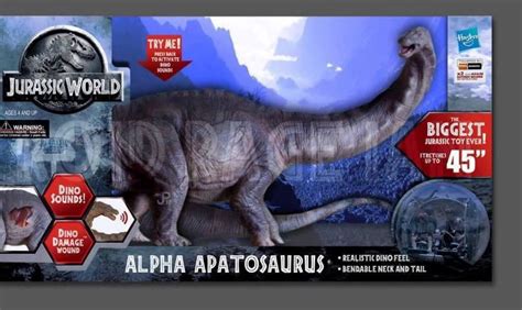 Jurassic World Alpha Apatosaurus Toy Youtube