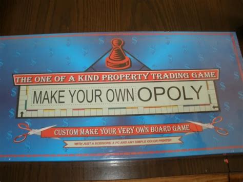 New Make Your Own Opoly The One Of A Kind Custom Monopoly Board Game
