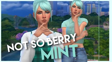 Not So Berry Mint Cas The Sims 4 Youtube