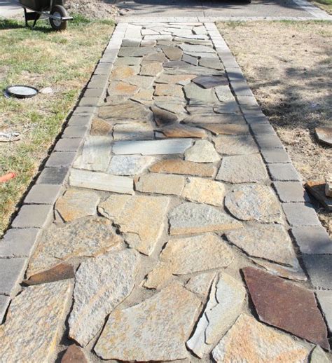 See more ideas about backyard landscaping, patio, backyard patio. {Better Remade} flagstone walkway | Diy stone patio ...