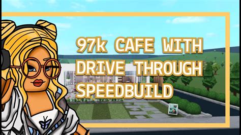 Cafe And Drive Through Bloxburg Speed Build No Gamepasses Youtube