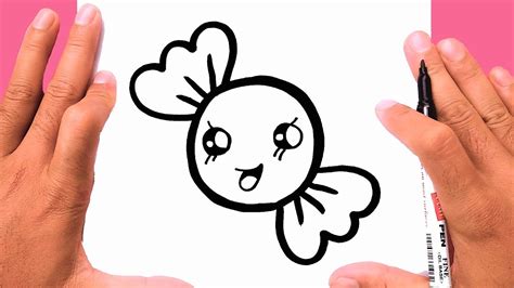 Learn how you can draw eyes step by step. How to draw a cute Candy, Draw cute things - YouTube