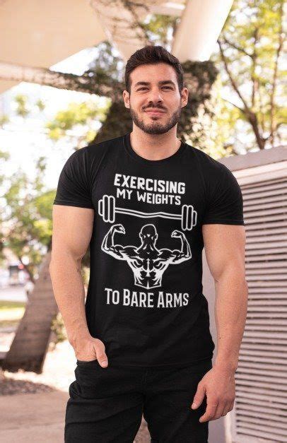 Exercising My Weights To Bare Arms T Shirt T Shirt Motocross T