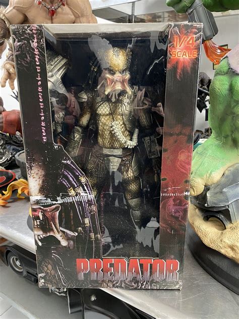 Neca Predator Scale Unmasked Open Mouth Predator Reel Toys Rare